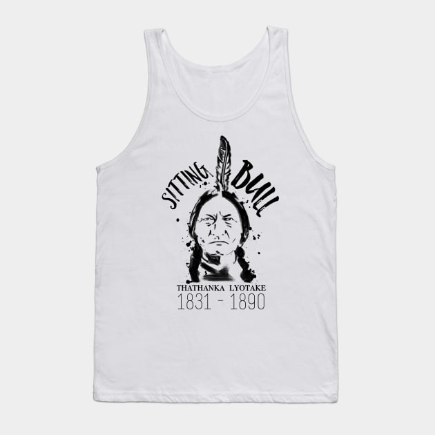 Sitting Bull Tank Top by ILYOart